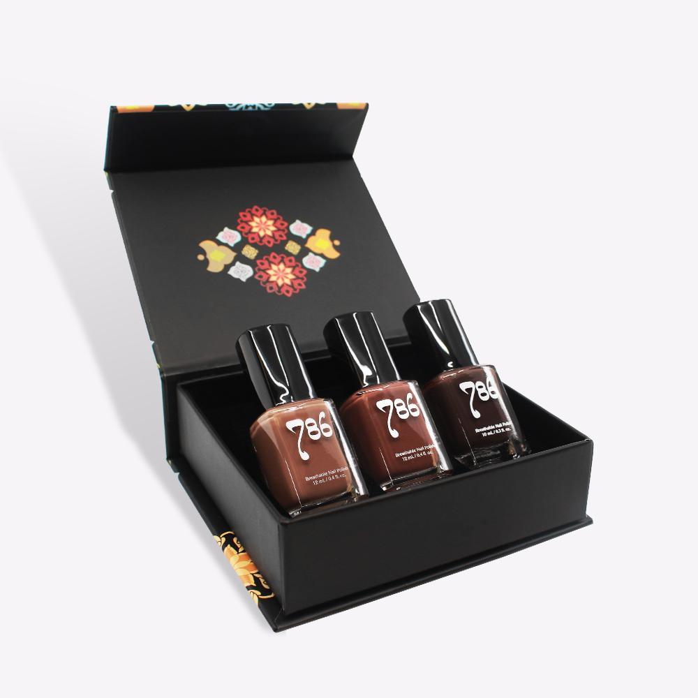 Brown Nail Polish Set (3 Piece) - 786 Cosmetics