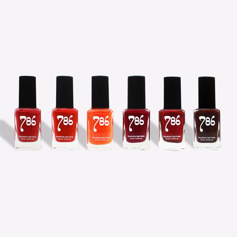 Red Nail Polish Set (6 Piece) - 786 Cosmetics